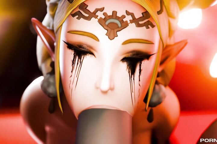 Zelda Takes a Facefuck and Facial from Ganon for the Team