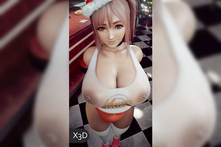 Honoka Big Tits Waitress 1 Like What You See_enhanced