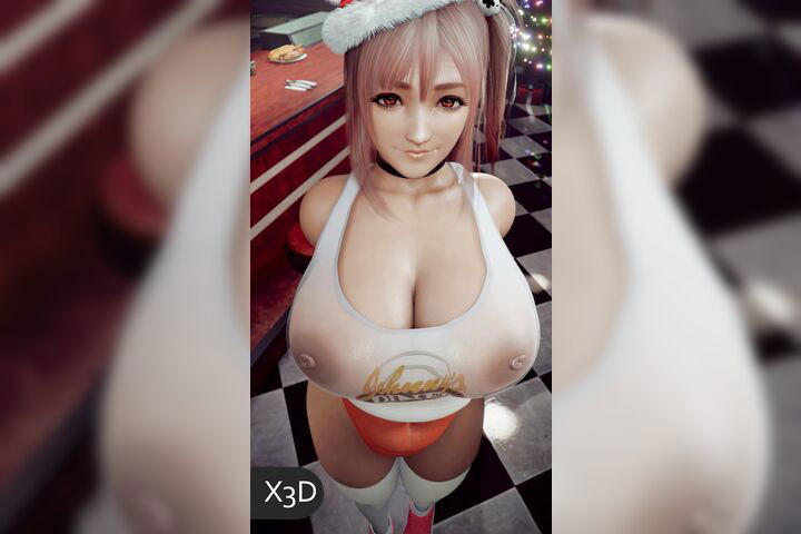 Honoka Big Tits Waitress 1 Like What You See_enhanced