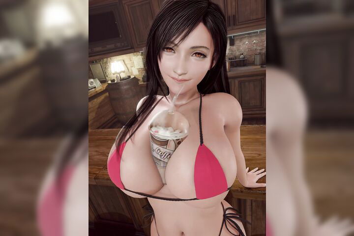 Tifa Big Titty Shake 1b Red Bikini Ipad_enhanced