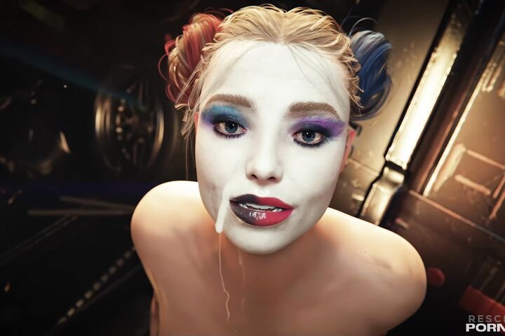 Beautiful Harley Quinn Cumshot Facial POV