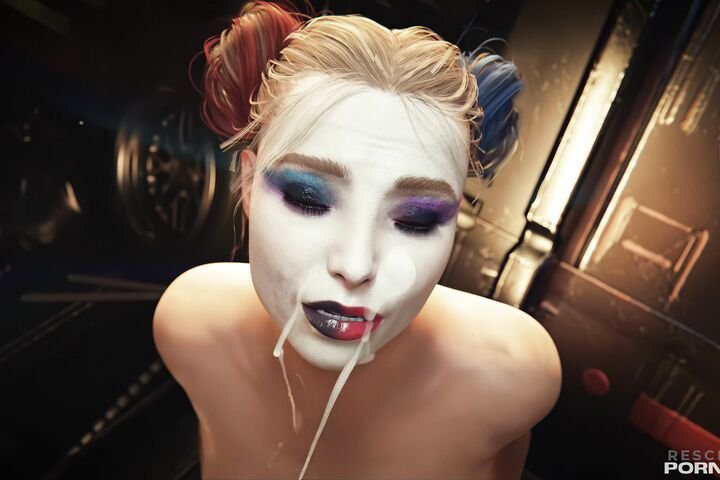 Beautiful Harley Quinn Cumshot Facial POV