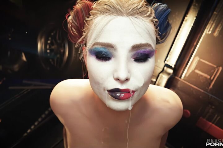 Beautiful Harley Quinn Cumshot Facial POV