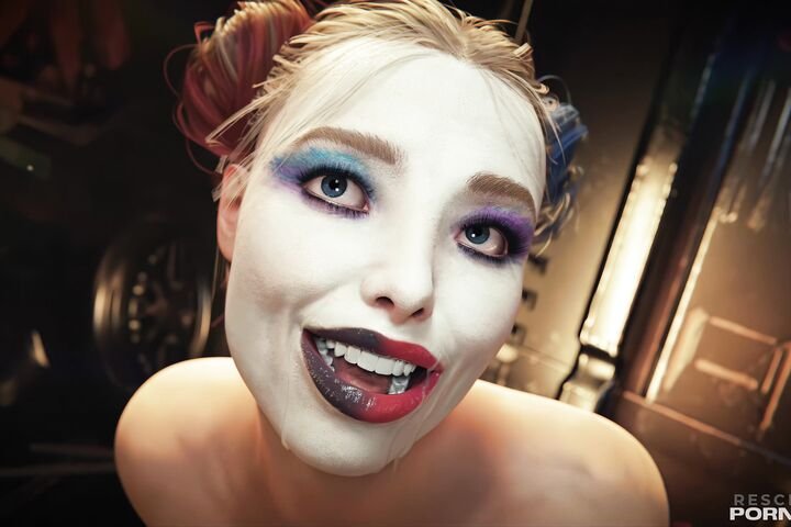 Beautiful Harley Quinn Cumshot Facial POV