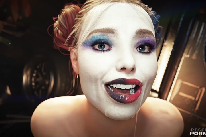 Beautiful Harley Quinn Cumshot Facial POV