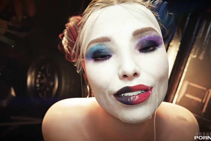 Beautiful Harley Quinn Cumshot Facial POV