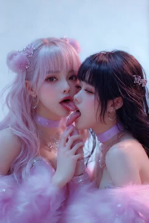 They lick and give a handjob and a big smile