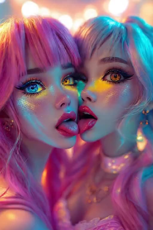 They lick and give a handjob and a big smile