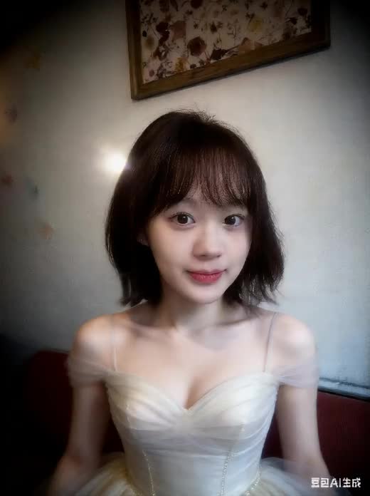 POV view shows that the female breasts are particularly large…