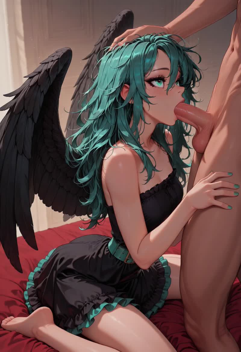 An anime video from the side about an erotic scene…
