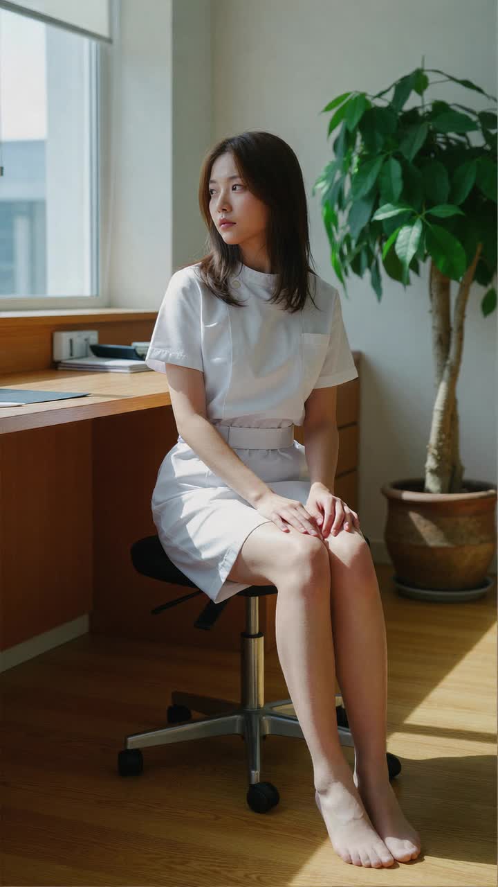 From a first-person perspective, hands reaches out to pull her…