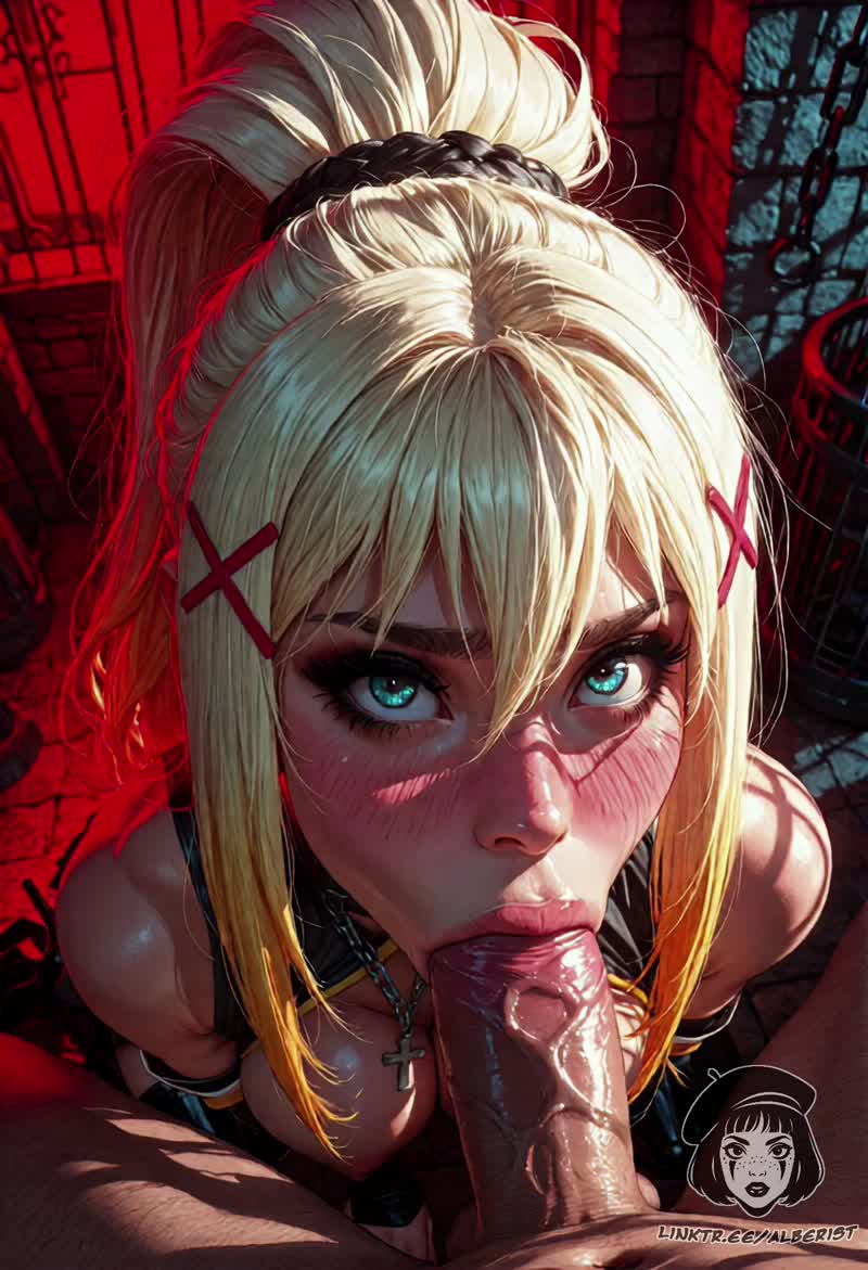 Part 1: A high quality video of a woman with…