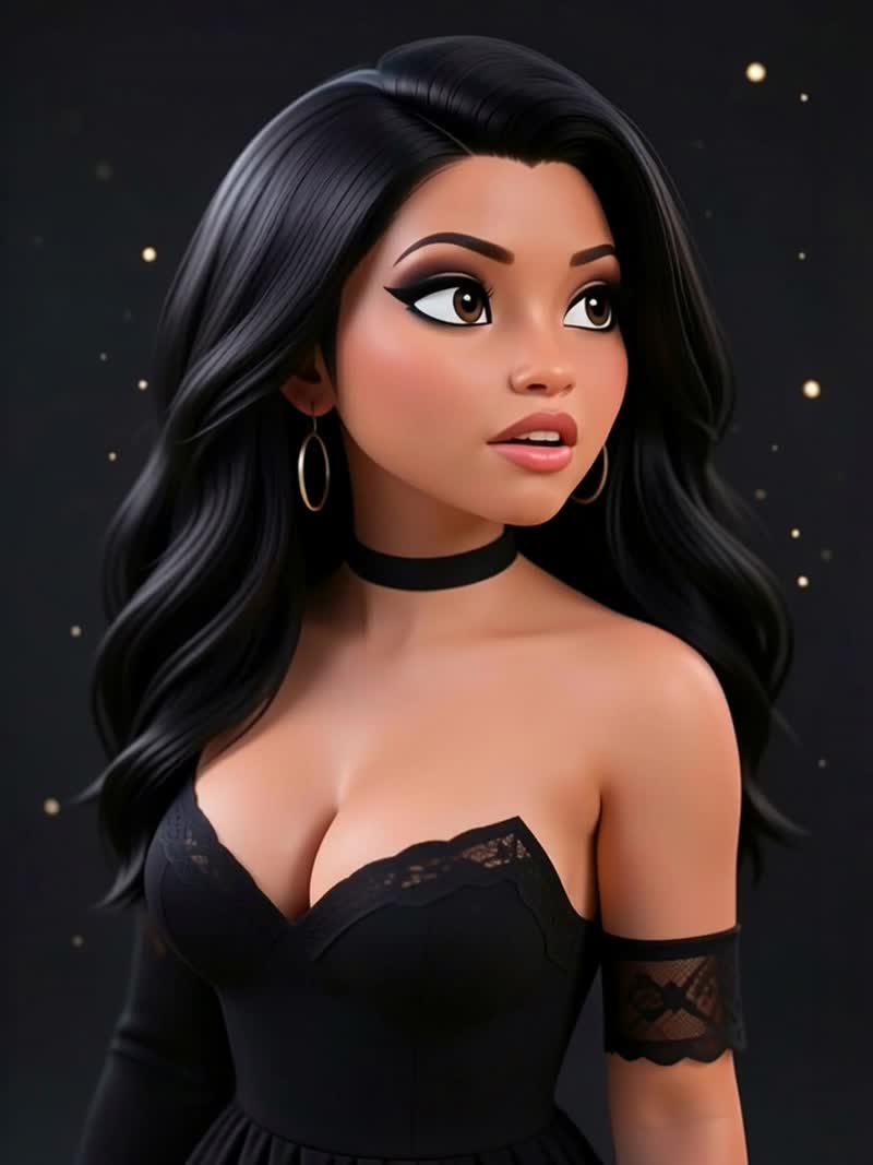 Dark-Skinned Cutie Lets a Man Squeeze Her Titties