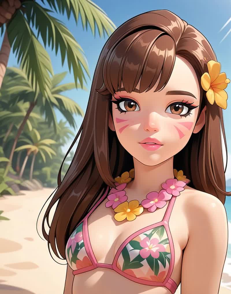 Dva Riding Cock Cowgirl at the Beach