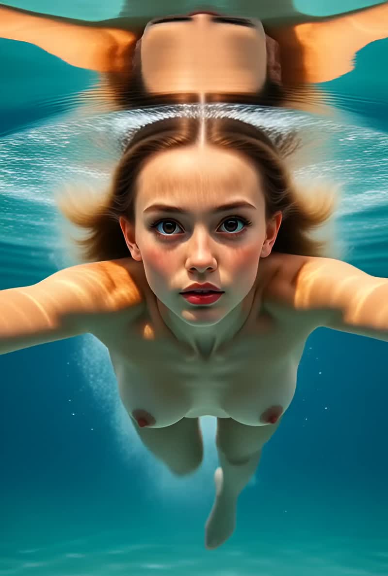 in the pool